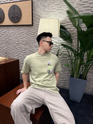 Dior Beige Multi-Patch Short Sleeve T-Shirt view 6