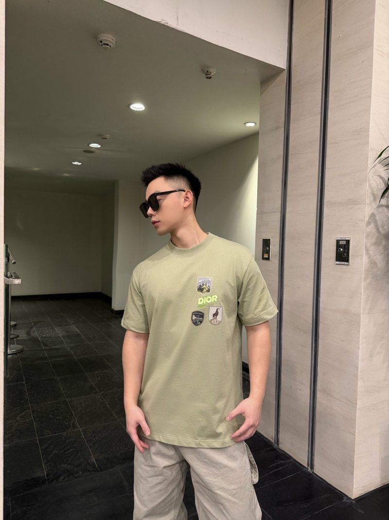 Dior Beige Multi-Patch Short Sleeve T-Shirt view