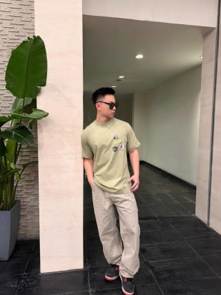 Dior Beige Multi-Patch Short Sleeve T-Shirt view 8