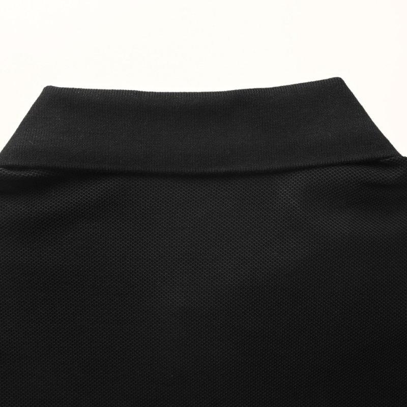 Burberry Signature Script Black Polo Shirt view