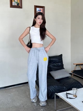Grey Yellow Logo Joggers view 6