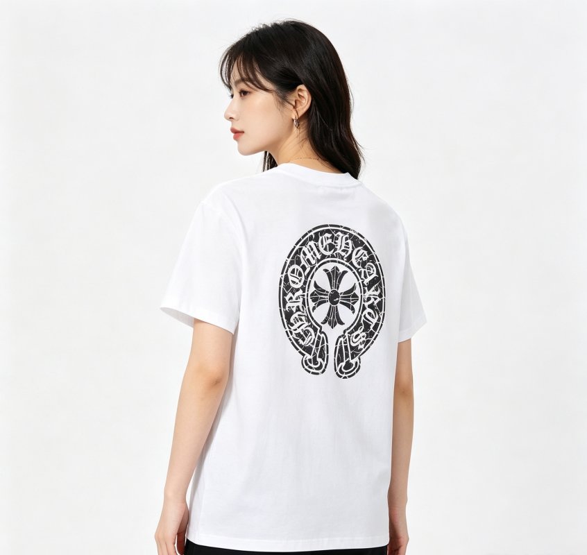 Chrome Hearts Cross Horseshoe White T-Shirt