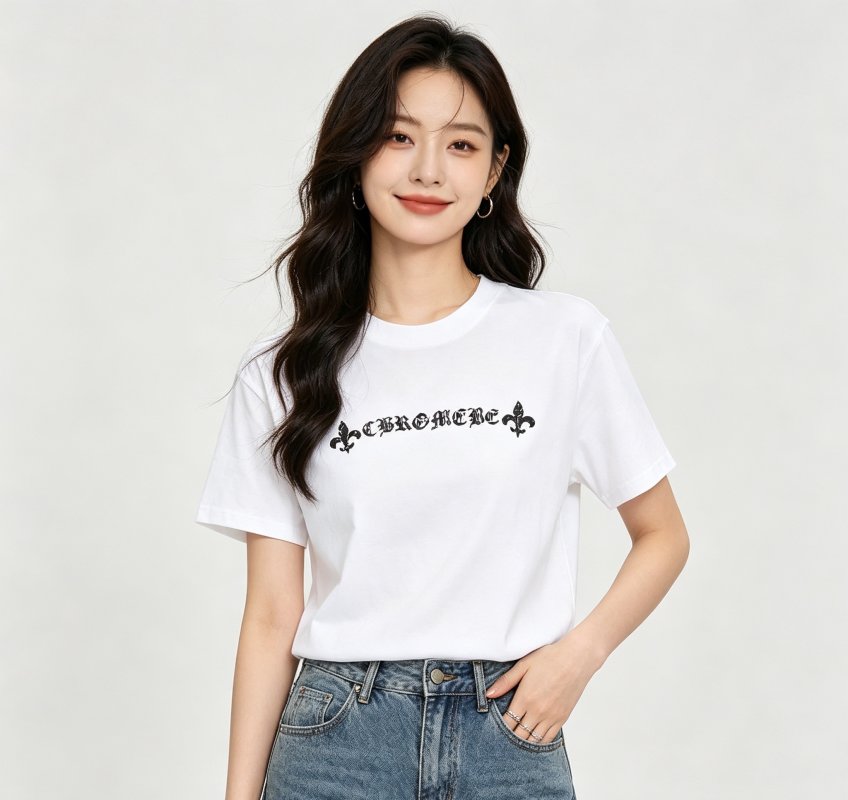 Chrome Hearts Cross Horseshoe White T-Shirt view