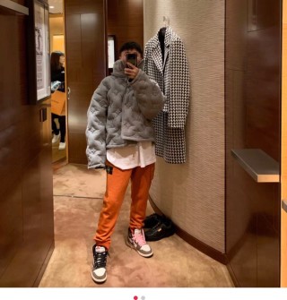 Louis Vuitton Monogram Down Jacket - Light Grey view 5