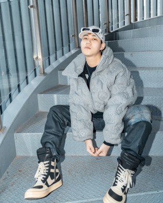 Louis Vuitton Monogram Down Jacket - Light Grey view 6