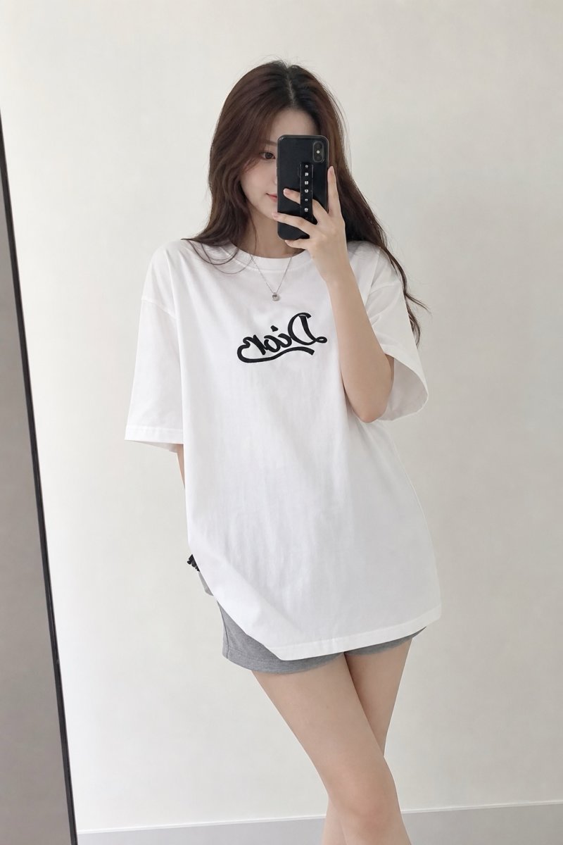 Dior Oversized White Logo T-Shirt