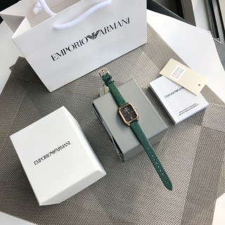 Emporio Armani AR11149 Square Green Leather Watch