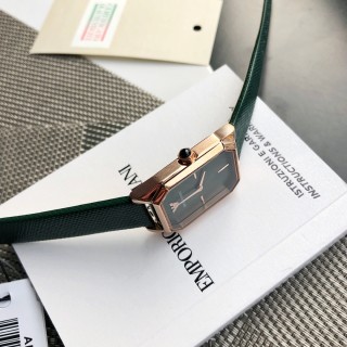 Emporio Armani AR11149 Square Green Leather Watch view 7