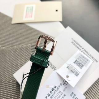 Emporio Armani AR11149 Square Green Leather Watch view 9