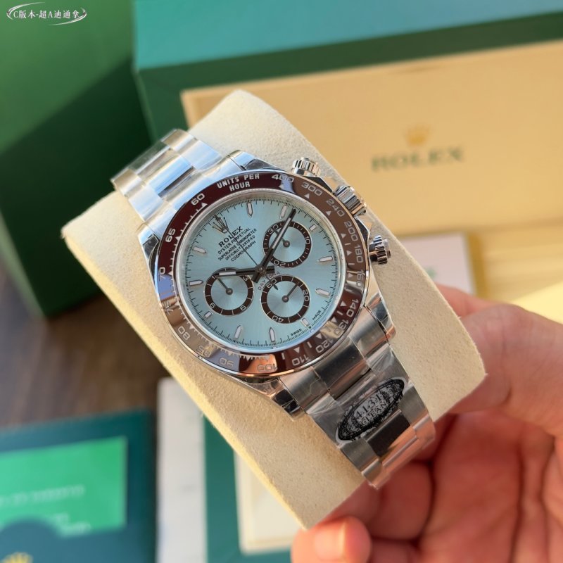 Rolex Daytona Chronograph Ice Blue Dial Steel Watch view