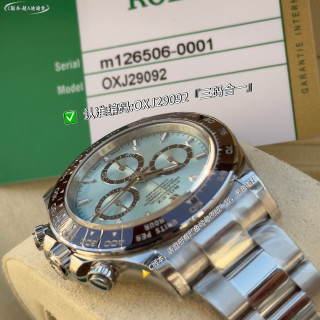 Rolex Daytona Chronograph Ice Blue Dial Steel Watch view 5