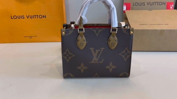 Louis Vuitton Monogram Canvas Tote Bag Navy