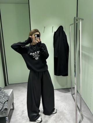 Prada Black Logo Knit Sweater view 3