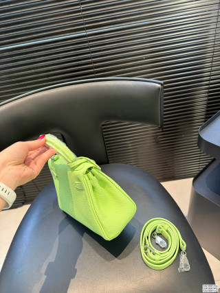 Hermès Kelly Inspired Handbag - Neon Yellow Small view 5