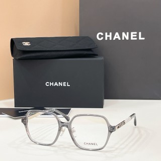Chanel Model 0708 Clear Grey Square Frame Sunglasses