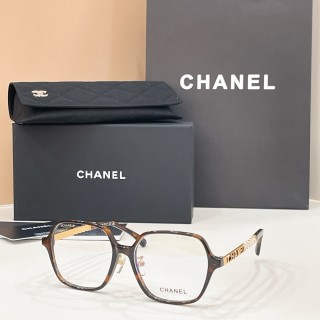 Chanel Model 0708 Clear Grey Square Frame Sunglasses view 3
