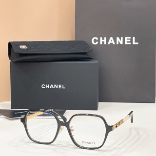 Chanel Model 0708 Clear Grey Square Frame Sunglasses view 5