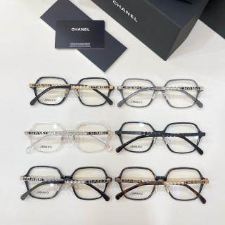 Chanel Model 0708 Clear Grey Square Frame Sunglasses view 8