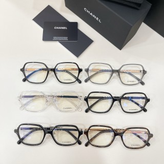 Chanel Model 0708 Clear Grey Square Frame Sunglasses view 9