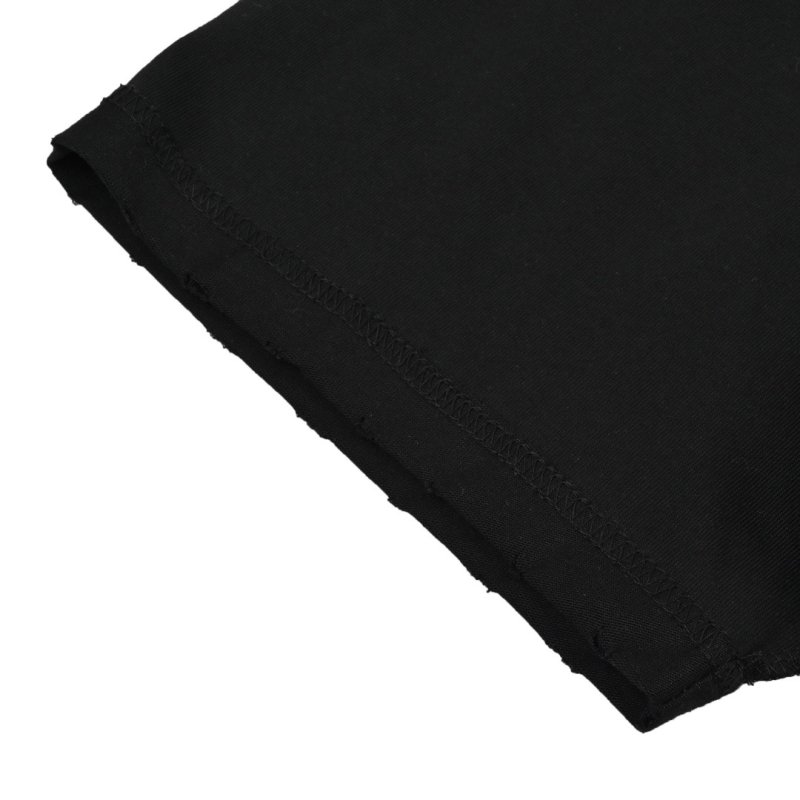 Black Oversized T-Shirt with Red Castle Graphic Print view
