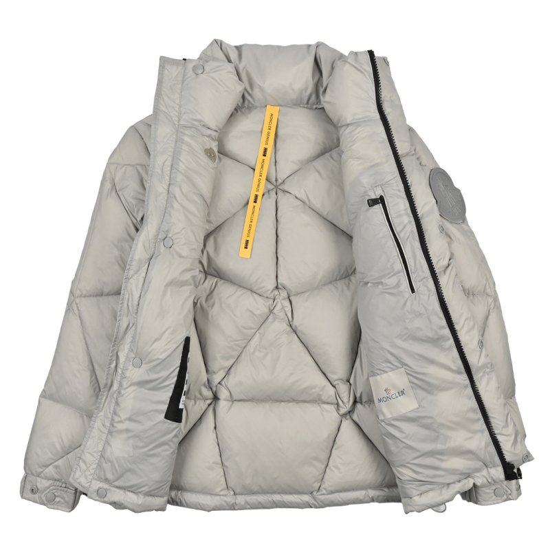White Quilted Puffer Down Jacket view
