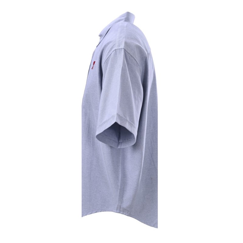 Ami Light Blue Short-Sleeve Button-Up Shirt view