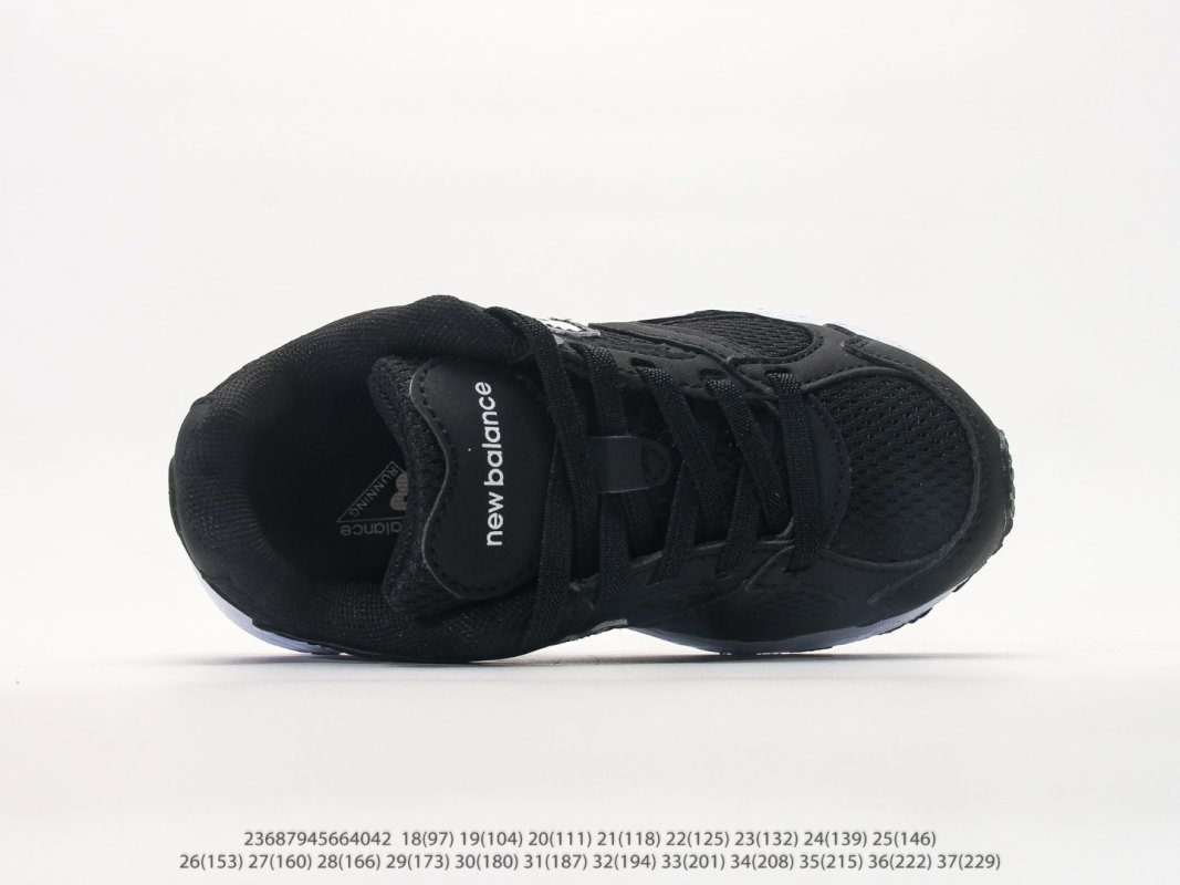 New Balance 408 Black White Kids Running Shoe view