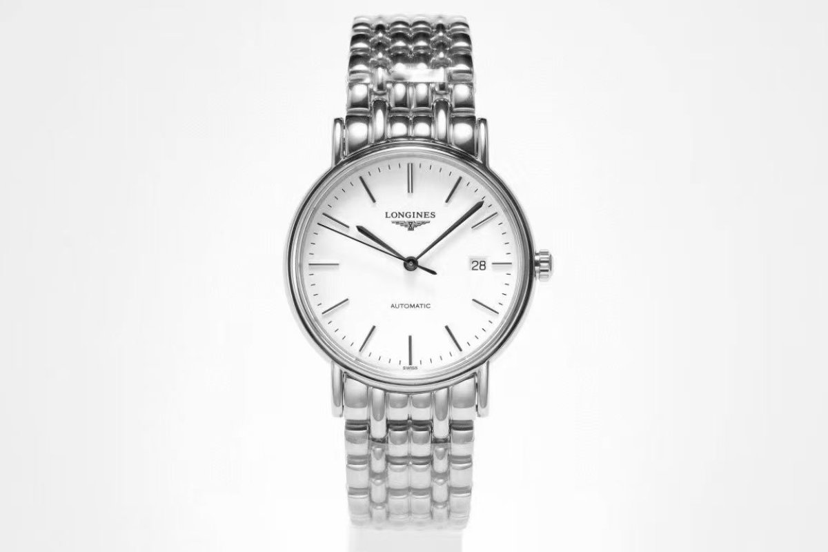 Longines Elegant 38.5mm White Dial Automatic Watch