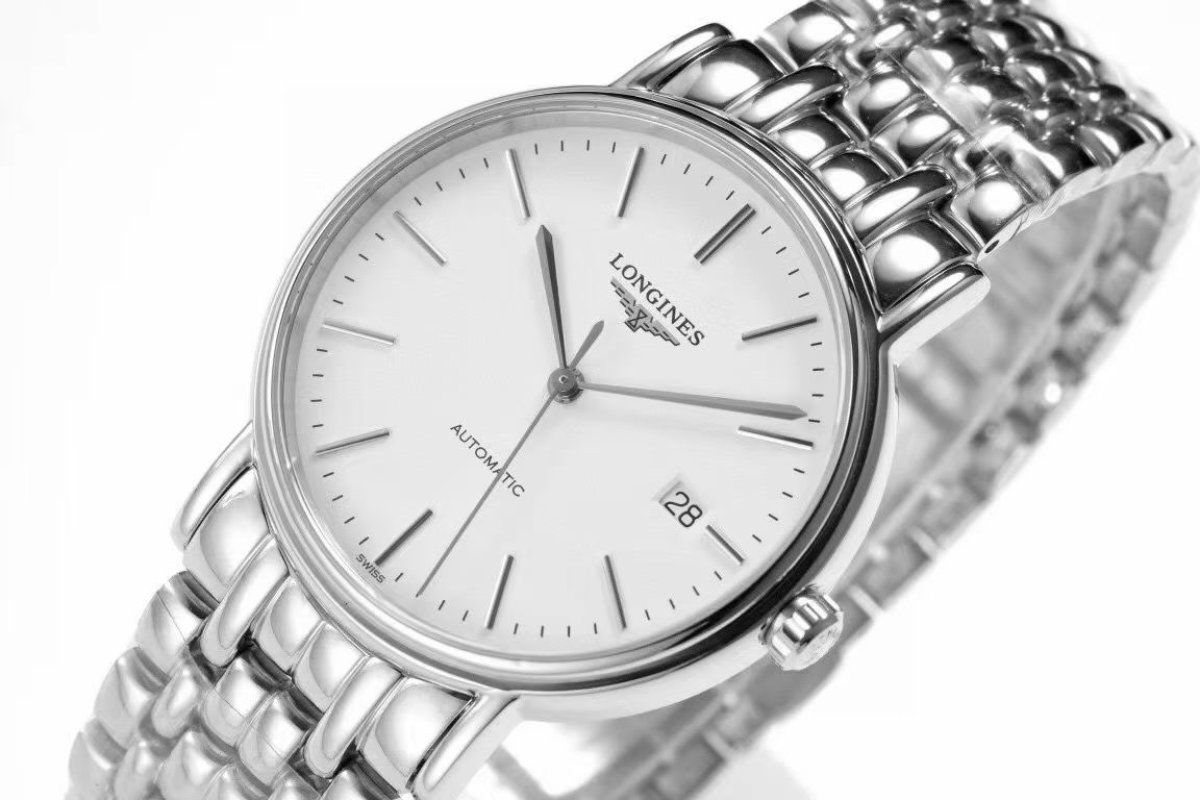 Longines Elegant 38.5mm White Dial Automatic Watch view
