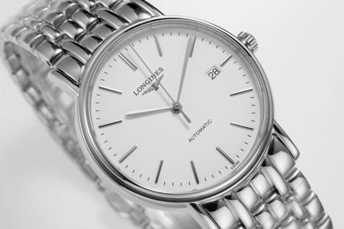 Longines Elegant 38.5mm White Dial Automatic Watch view