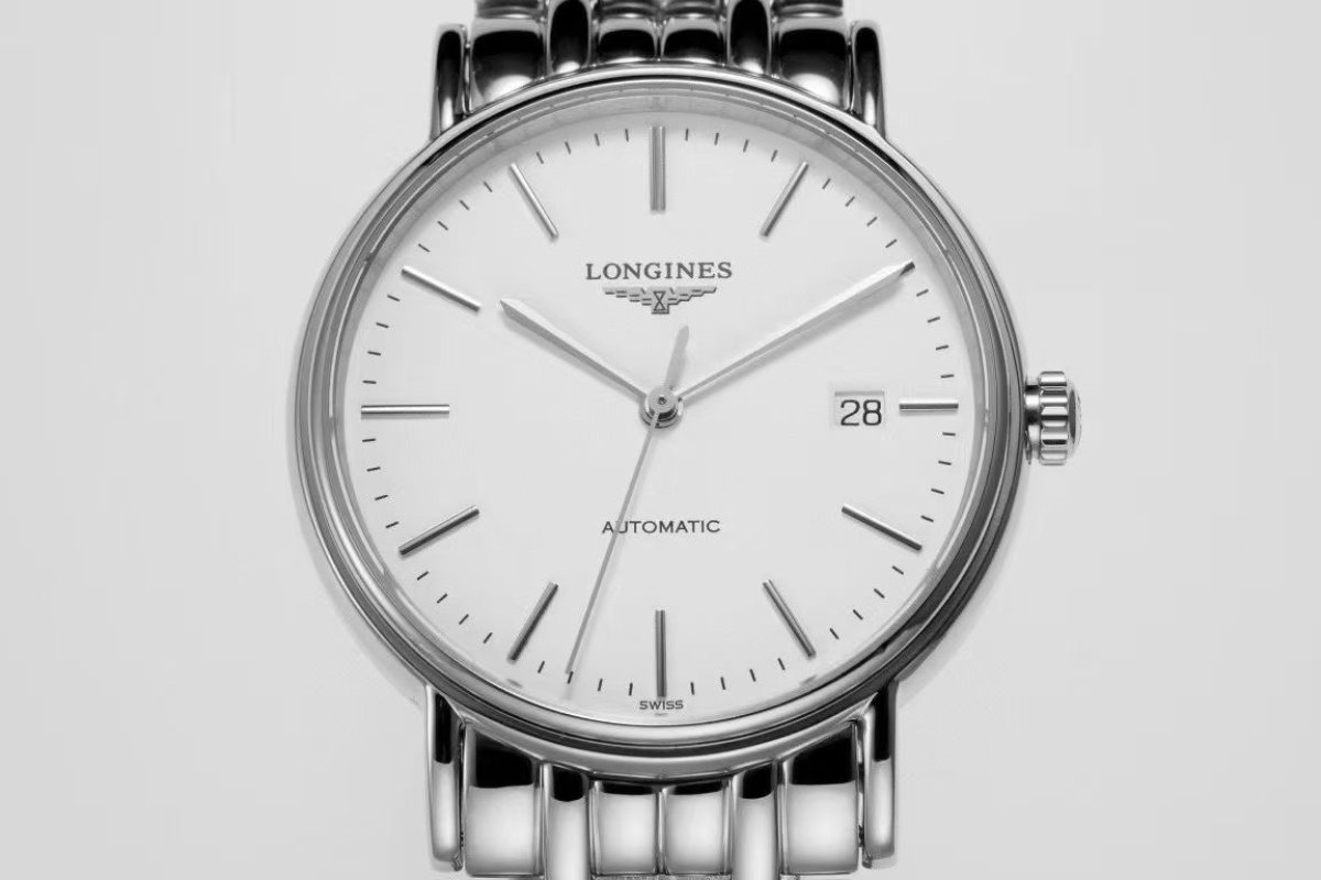 Longines Elegant 38.5mm White Dial Automatic Watch view