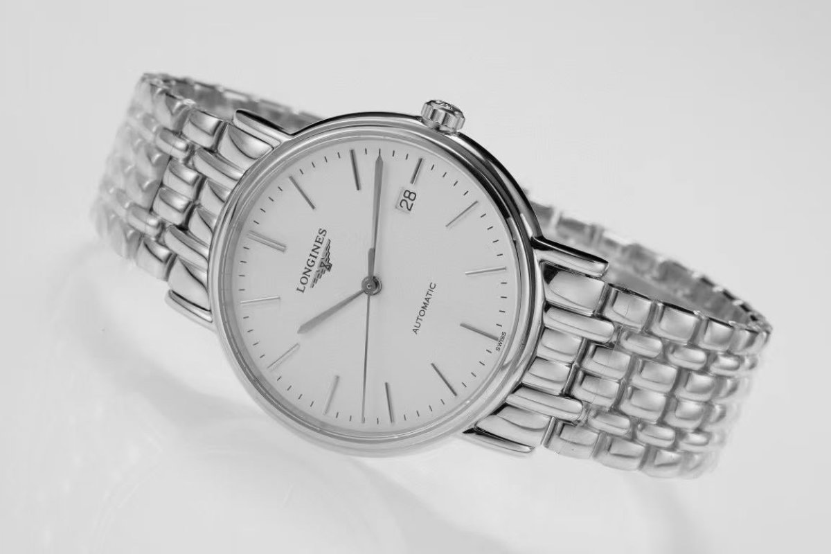 Longines Elegant 38.5mm White Dial Automatic Watch view
