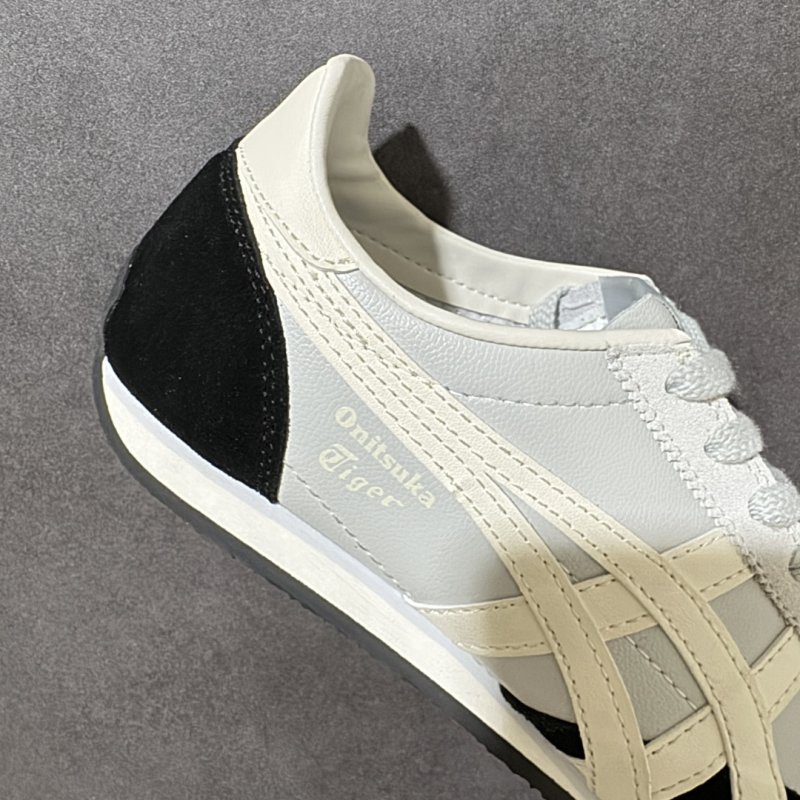 Onitsuka Tiger Runspark White Black Low Top Casual Sneaker view