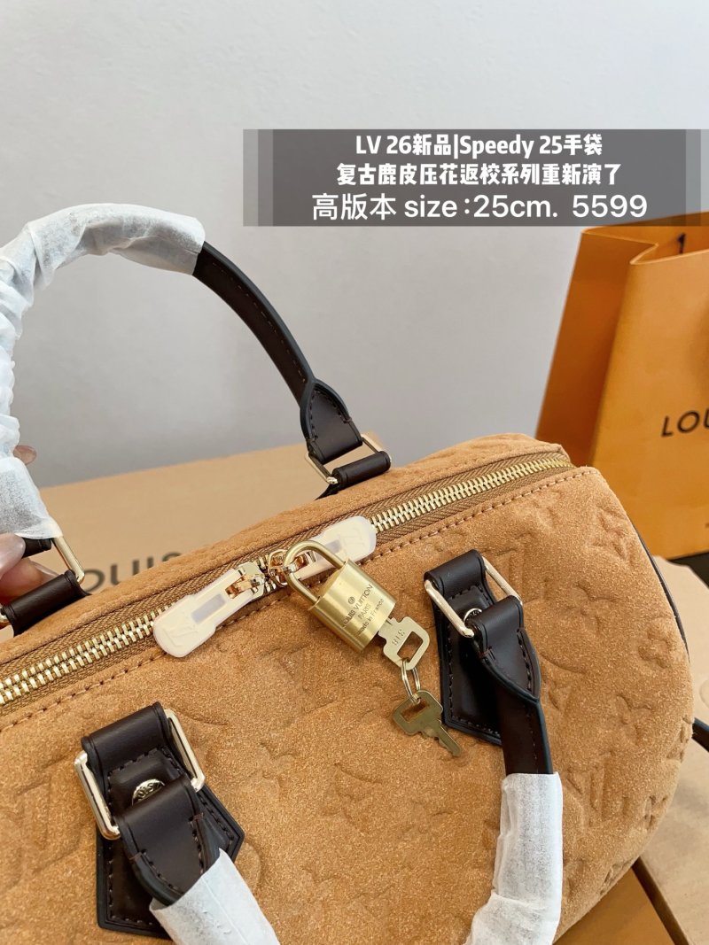 LV Speedy 25 Monogram Handbag Caramel Brown UA Replica view