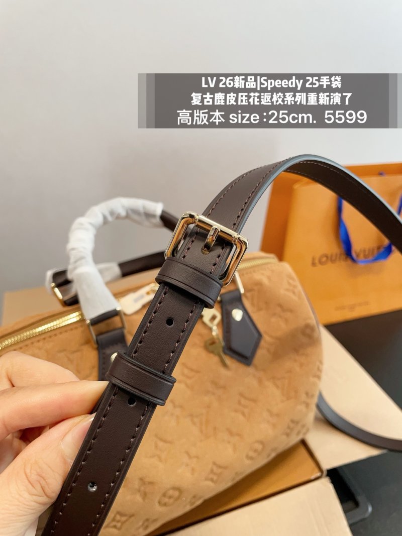 LV Speedy 25 Monogram Handbag Caramel Brown UA Replica view