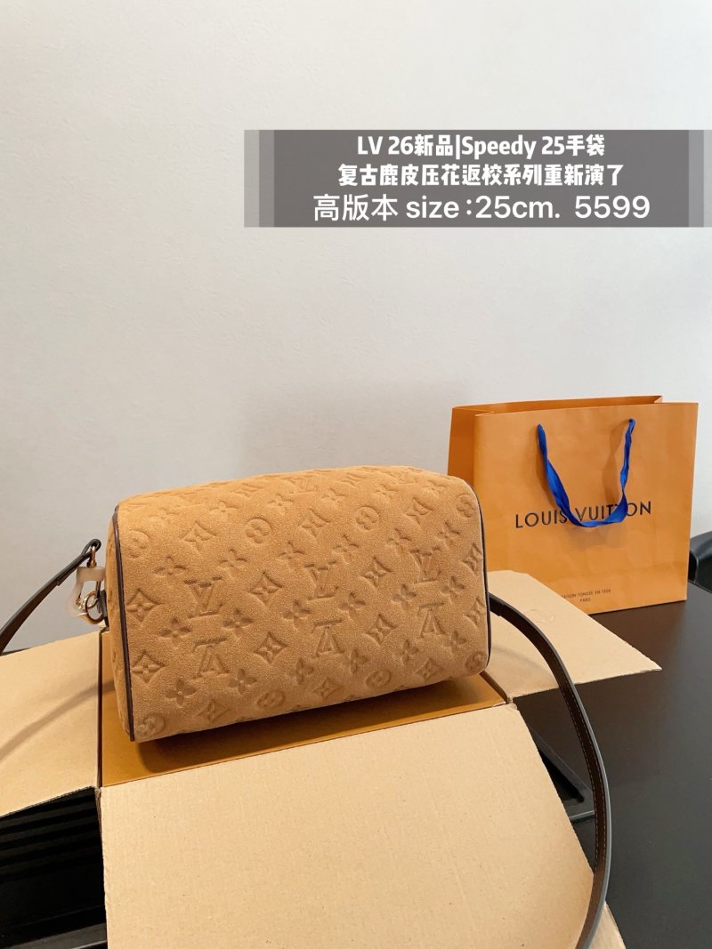 LV Speedy 25 Monogram Handbag Caramel Brown UA Replica view