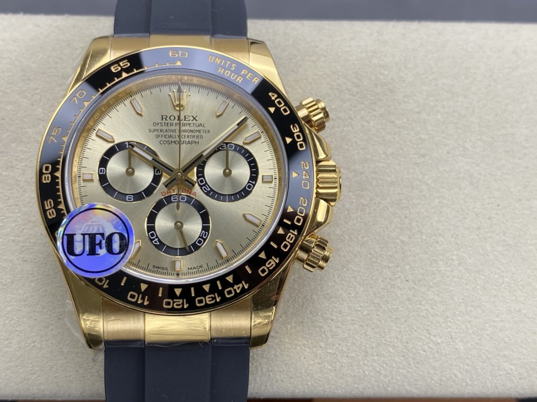 Rolex Cosmograph Daytona Gold Chronograph Replica Watch view