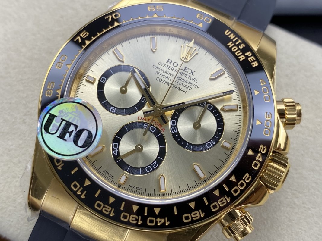 Rolex Cosmograph Daytona Gold Chronograph Replica Watch view
