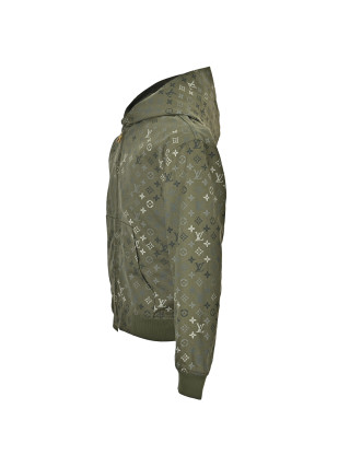Louis Vuitton Monogram Beaded Hoodie Jacket Olive Green view 5