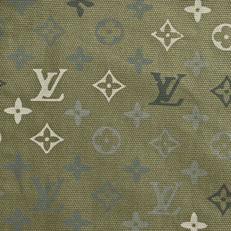 Louis Vuitton Monogram Beaded Hoodie Jacket Olive Green view
