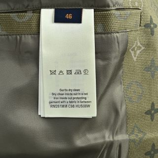 Louis Vuitton Monogram Beaded Hoodie Jacket Olive Green view 9