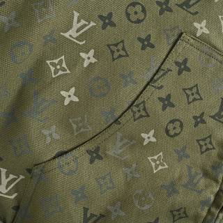 Louis Vuitton Monogram Beaded Hoodie Jacket Olive Green view 10
