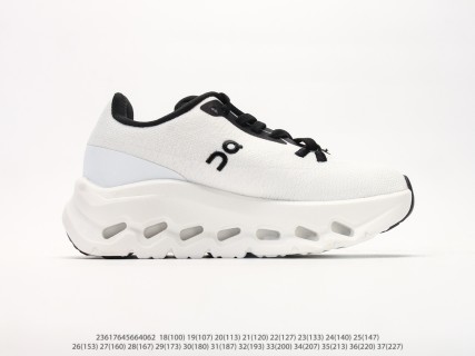 On Cloudtilt Lightweight White Black Kids Running Shoe view 2