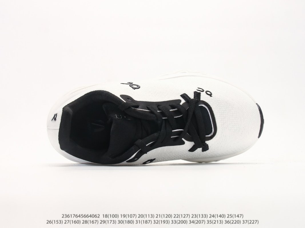 On Cloudtilt Lightweight White Black Kids Running Shoe view