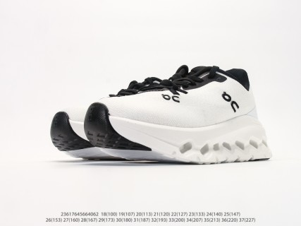 On Cloudtilt Lightweight White Black Kids Running Shoe view 5