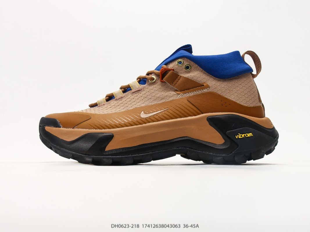 Nike ACG Mountain Fly GTX SE Brown Royal Blue Trail Sneaker