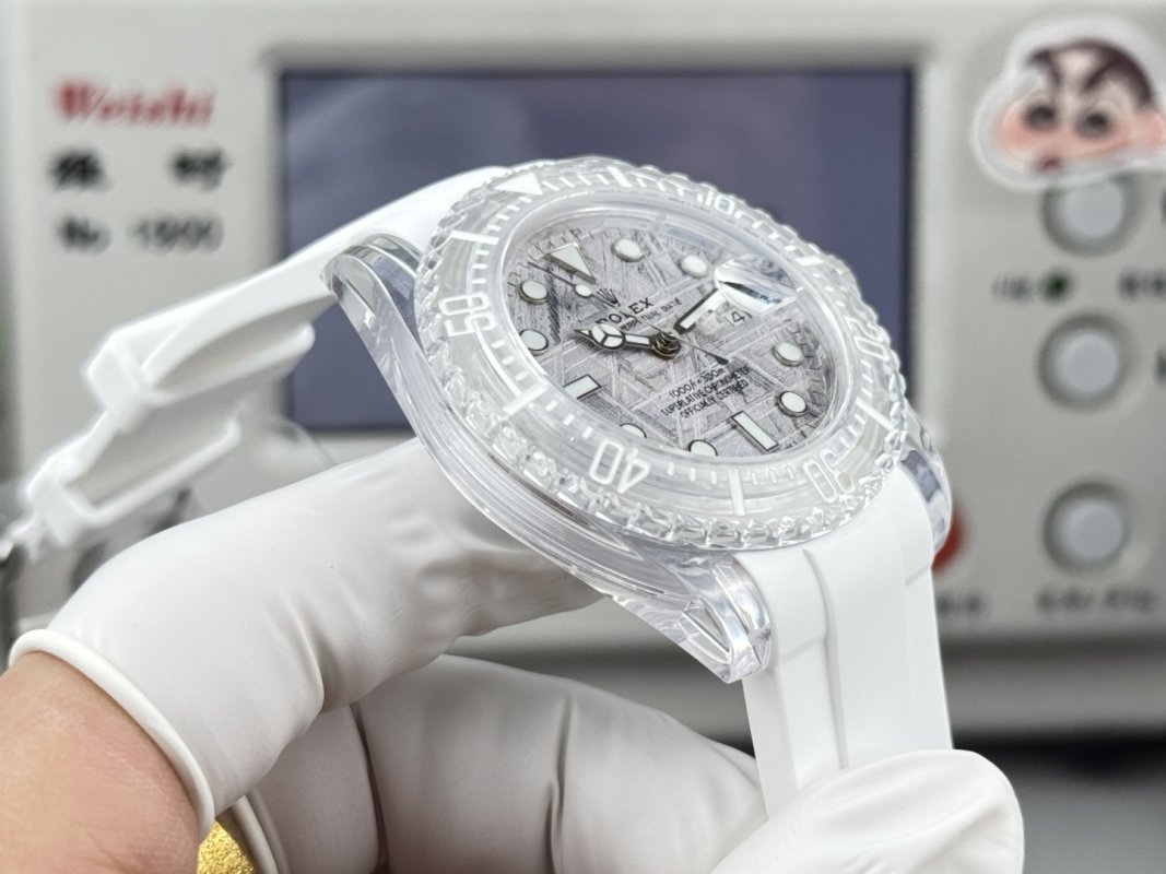Rolex Phantom Lab Crystal 40mm White Dial Replica Watch view