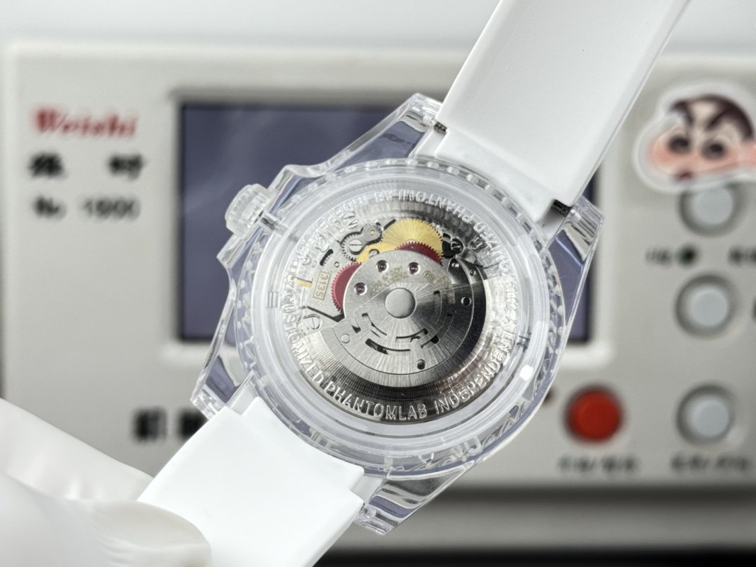 Rolex Phantom Lab Crystal 40mm White Dial Replica Watch view