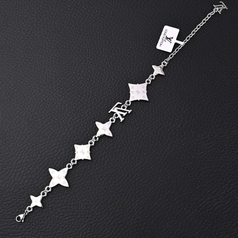 Louis Vuitton Monogram Sunrise Letter Charm Bracelet - Silver view