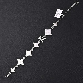 Louis Vuitton Monogram Sunrise Letter Charm Bracelet - Silver view 2